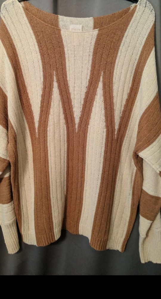 Chico's Women's Tan Sweater Size Large L